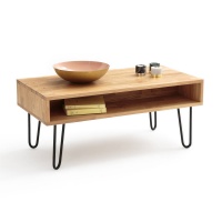 Столик Журнальный из дуба Adza единый размер каштановый LA REDOUTE INTERIEURS  фото, kupilegko.ru